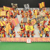 Spettatori Subbuteo Lecce dipinti a mano 
