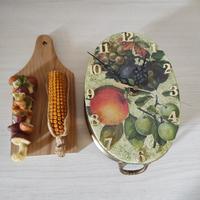 OROLOGIO e APPENNDI strofinacci--- da cucina