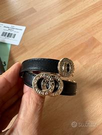 BULGARI bracciale in pelle