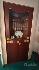 Elegante vetrinetta in teak