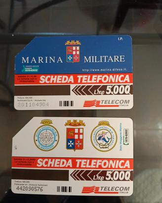 Schede telefoniche marina 