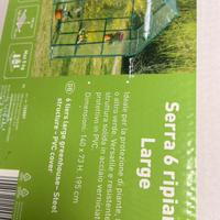 Serra piante da giardino o terrazzo con doppio tel