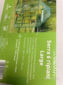 Serra piante da giardino o terrazzo con doppio tel