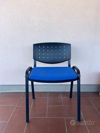Sedie da ufficio blu-set da 4 pezzi