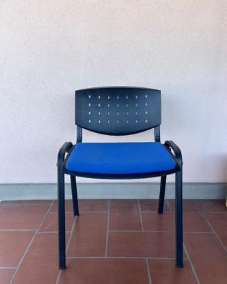 Sedie da ufficio blu-set da 4 pezzi