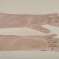 Guanti pizzo rosa - anni '60