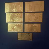 "EURO" SERIE 7 Pz LAMINA D'ORO