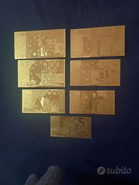 "EURO" SERIE 7 Pz LAMINA D'ORO