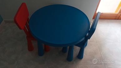 tavolo Ikea per bambini più due sedie 