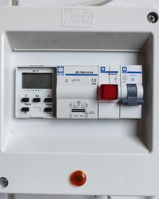 PANNELLO QUADRO COMANDI 220v uscita 12-24 volt