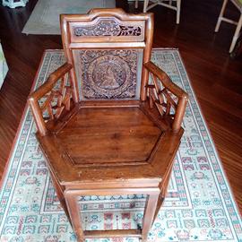 Sedia cinese antica 1796-1820 