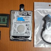 Hard disk-ram-memoria-cavo usb