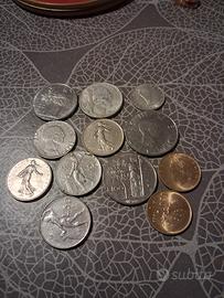 monete lire italiane anni 70 80