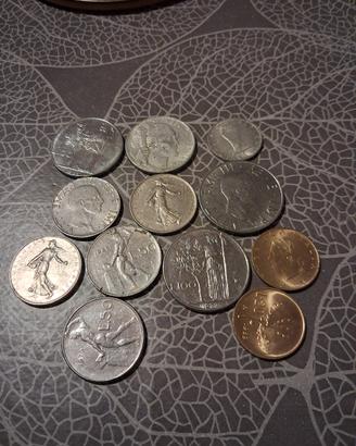 monete lire italiane anni 70 80