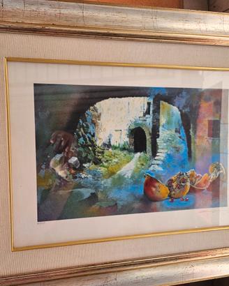 Serigrafia originale Felice Bossone “Preludio”