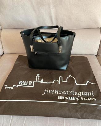 Shopping bag in pelle Firenze Artegiani