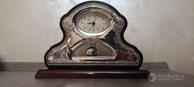 Orologio da tavolo Soprani placcato argento