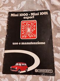 Libretto Uso e Manutenzione INNOCENTI Mini 1000