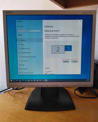 Monitor NEC AccuSync LCD73v 17 pollici