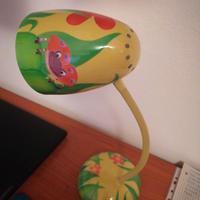 lampada cameretta verde con decori nuova