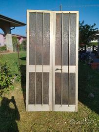 porta di ingresso in alluminio due battenti