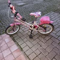 bicicletta rosa da bambina fino 7 circa