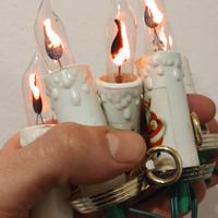 serie luci a candela tremante anni 60 