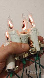 serie luci a candela tremante anni 60 