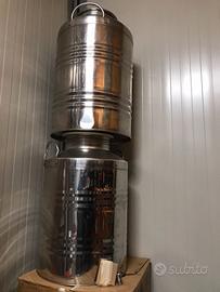 contenitore per olio in acciaio inox