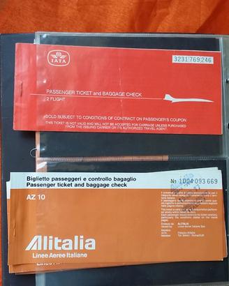 11 biglietti trasporto Vintage aereo bus Concorde