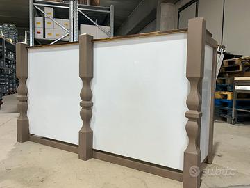 Bancone Bar cocktail in Legno e Plexyglkass