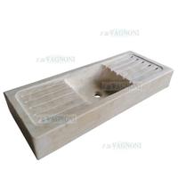 Lavandino acquaio vasca da cucina in marmo cm 105