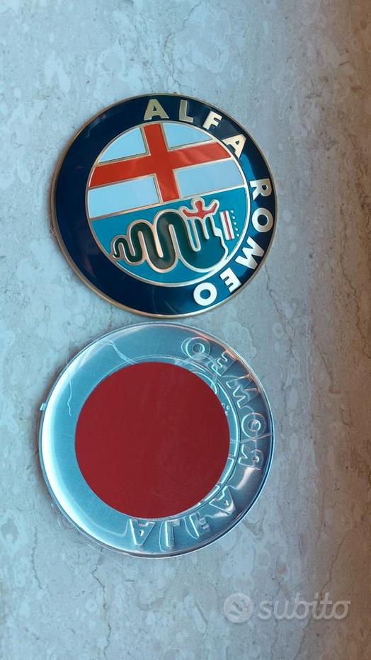 2 Stemmi Alfa Romeo 74mm Nero - Per Cofano Anteriore E Posteriore - Foto 3