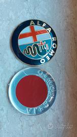 2 Stemmi Alfa Romeo Nero E Rosso 74mm - Per Cofano Anteriore E Posteriore | Compatibile Con 147, 156, 159, Mito, Brera - Foto 4