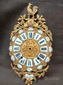antico quadrante orologio pendolo bronzo 1789