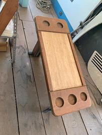 Tavolino per autobus in legno e marmo