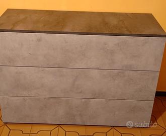  cassettiera tre cassetti