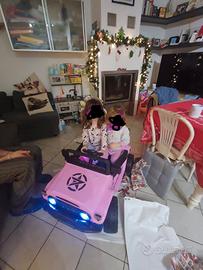 Macchinina elettrica Land Cruiser rosa per bambini