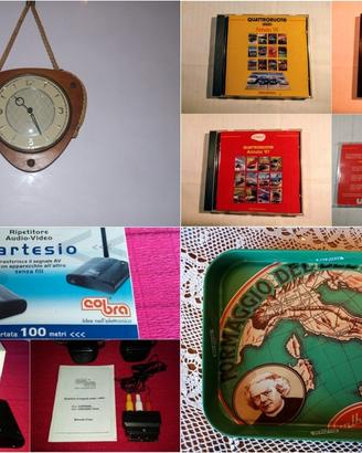 Anni 60: Vassoio Galbani-Orologio Mercedes-4Ruote