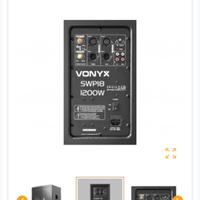  coppia subwoofer attivi 1200 watt vonix