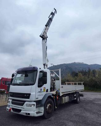 DAF LF 55-300 gru e cassone fisso