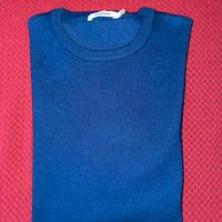 Pullover girocollo blu