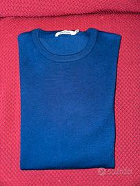 Pullover girocollo blu