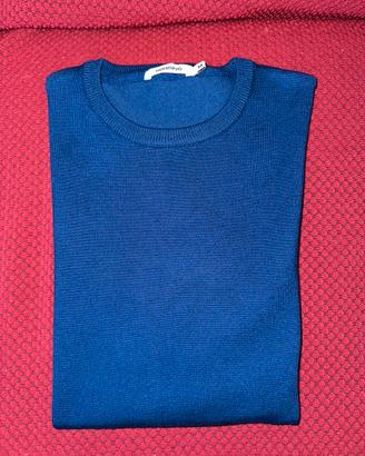 Pullover girocollo blu