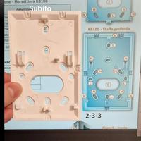 INIM Distanziale Morsettiera Bianco Tastiera KB100