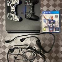 Playstation 4 slim 500GB + 2 controller originali