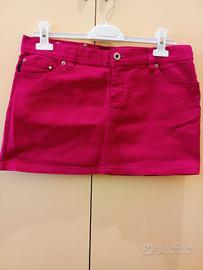 Minigonna di jeans fucsia Watcher
