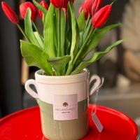 Tulipani artificiali-Decorazioni eleganti