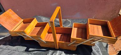 Portalavoro Vintage in Legno - Estensibile