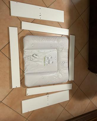 Fasciatoio per cassettiera compreso di cuscino